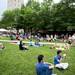 People sit in Ingalls Mall during the Townie Street Party on Monday, July 15. Daniel Brenner I AnnArbor.com